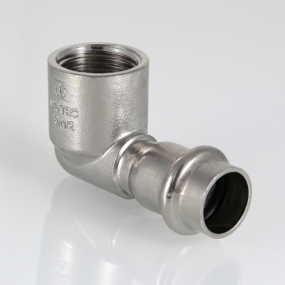 VTi.952.I.002205 Фитинг из нержавеющей стали – пресс-угольник с внутренней резьбой Valtec 22 мм х 3/4"  - Вид №1