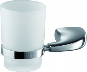 H3300/16CR Sanibano Apolo, настенный стеклянный стакан, цвет хром