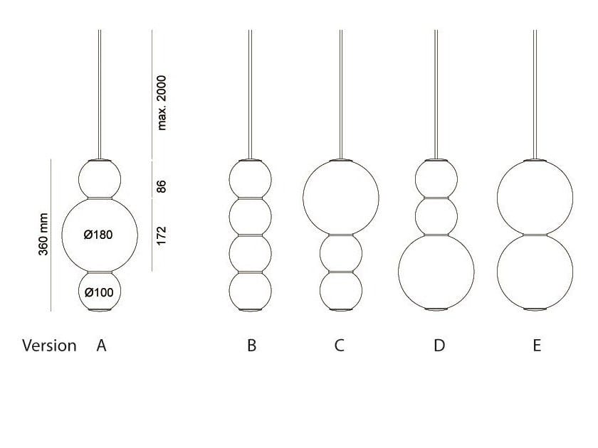 Стеклянный светодиодный подвесной светильник Formagenda ARCH-00085225 - Вид №11