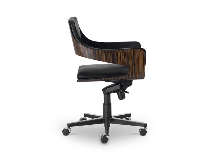 Кожаное вращающееся офисное кресло i 4 Mariani силуэт ARCH-00045061 - Вид №2