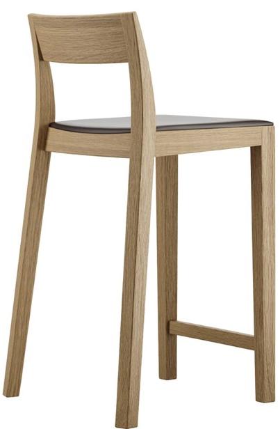 horgenglarus Высокий табурет из массива дерева со спинкой Lyra 11-680 - Вид №11