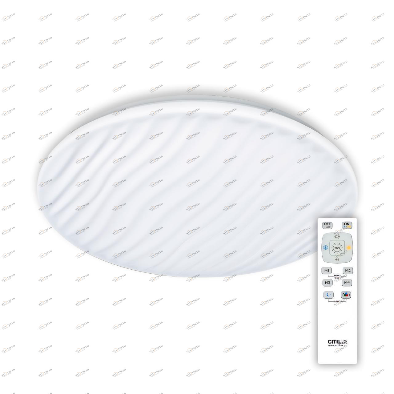 Потолочный светодиодный светильник с пультом ДУ Citilux Дюна CL72080RC CITILUX ДЮНА 202676 Белый 