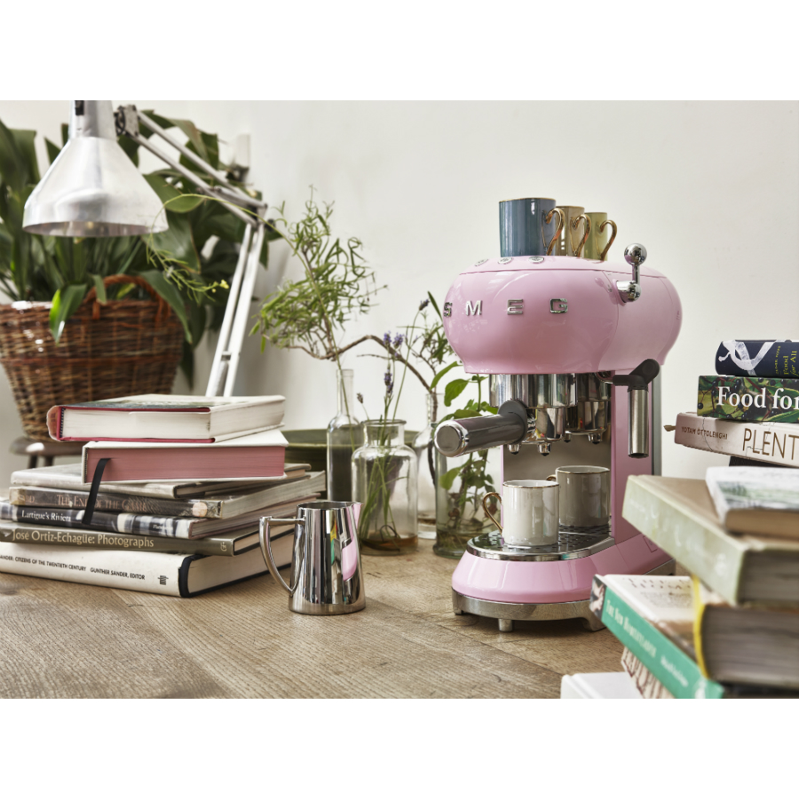 Кофемашина-эспрессо Smeg, розовая ECF01PKEU - Вид №1