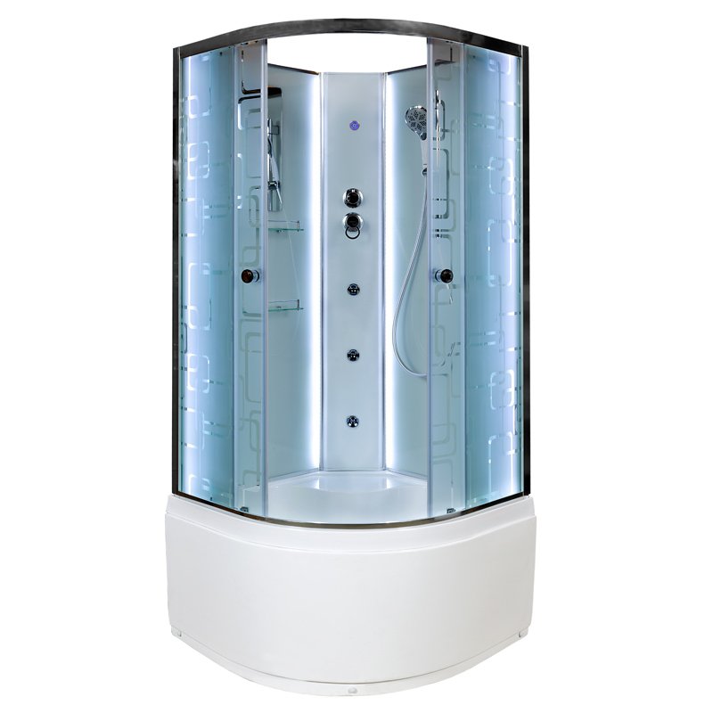 ЕМ2712R с гм. и эл. Душевая кабина DETO Серия ЕМ ЕМ4580 N LED с гм.