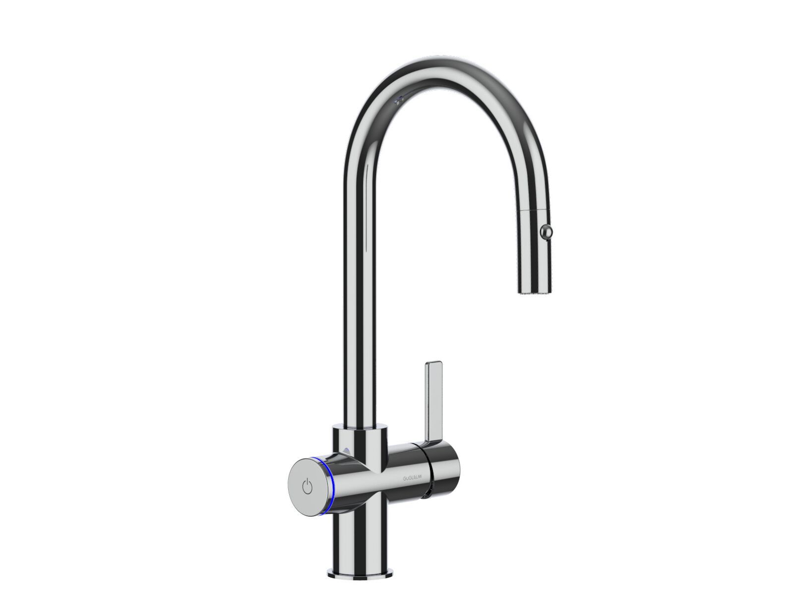 Однорычажный смеситель для кухни с выдвижным ручным душем GUGLIELMI RUBINETTERIE Smartap ARCH-00056304