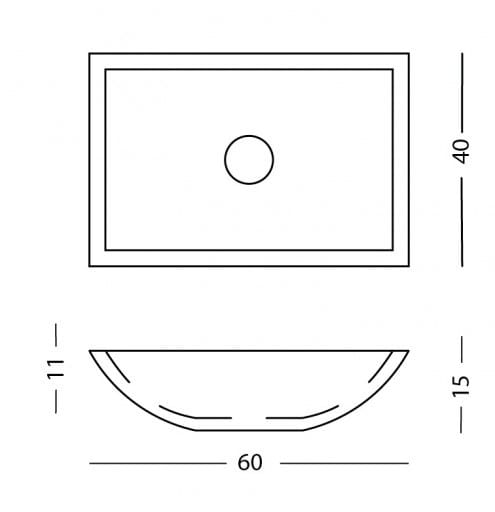 Умывальник с одной столешницей из камня Лечче PIMAR L19 ARCH-00112282 - Вид №1