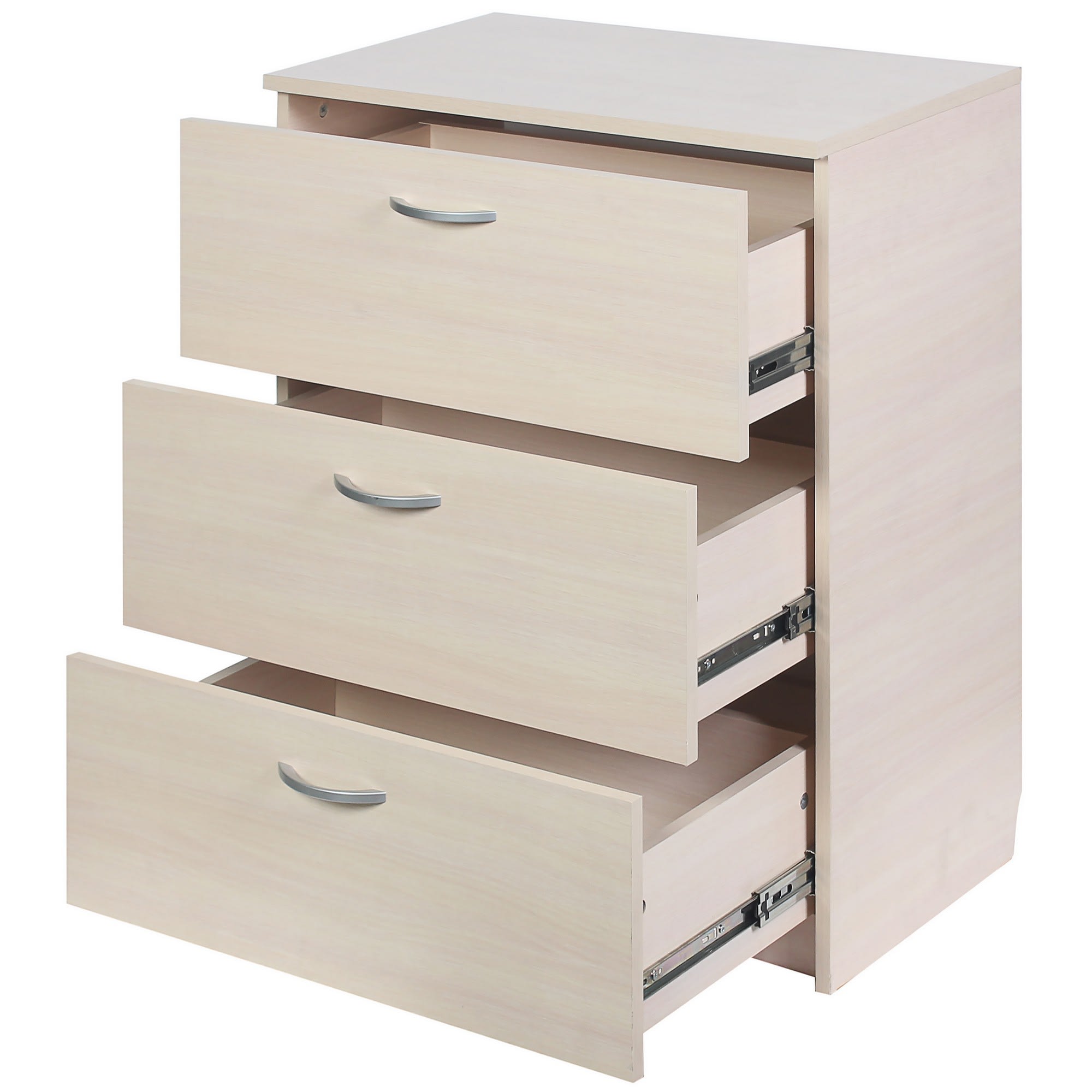 81965212 Комод 3 ящика 68.5x80x39.4 см, цвет дуб белёный Santreyd  - Вид №1