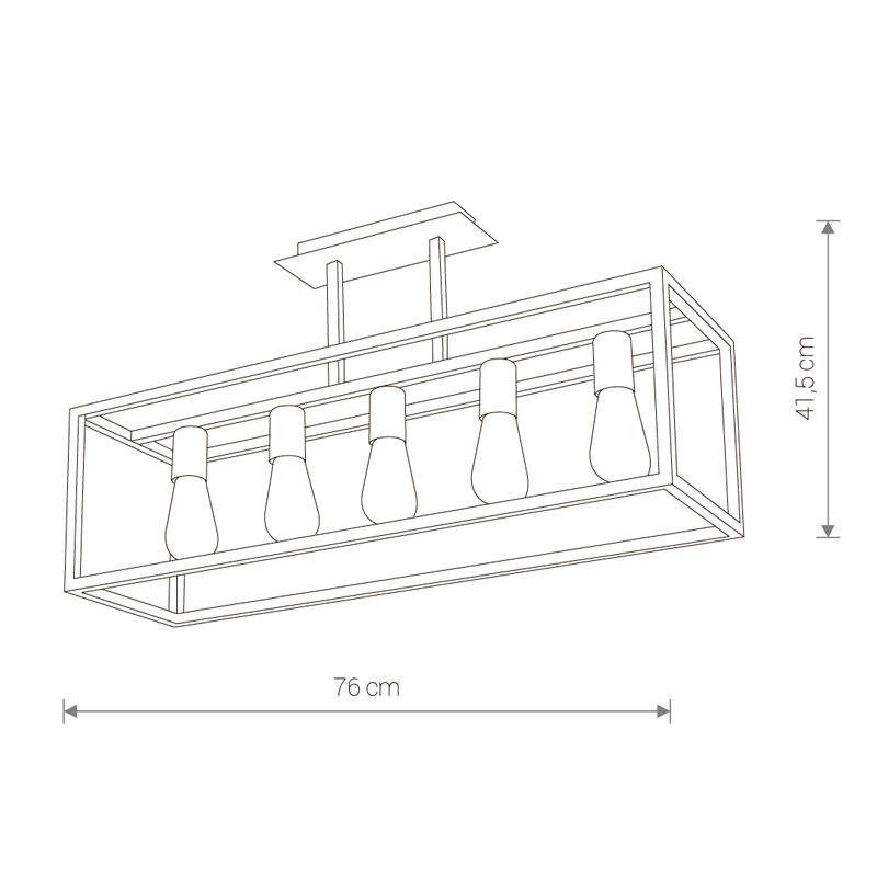 Потолочная люстра Nowodvorski Crate 9047 NOWODVORSKI ДИЗАЙНЕРСКИЕ, CRATE 312595 Черный  - Вид №2