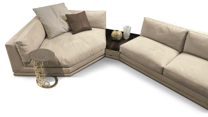 Longhi Секционный угловой диван в коже Loveluxe 2017 – essence collection W 574 - Вид №5