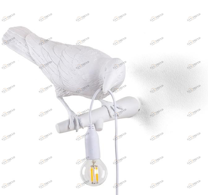 Seletti Настенный светильник из смолы Bird lamp sun-id-1427931