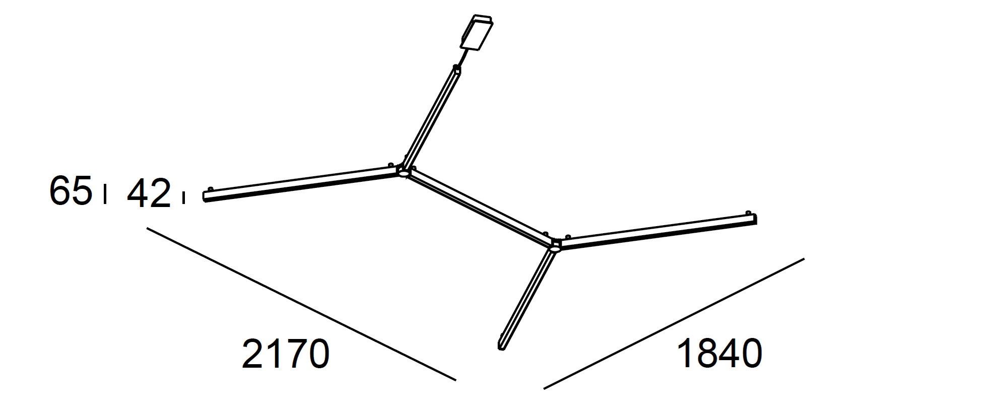 Алюминиевый светодиодный потолочный светильник LedsC4 Apex ARCH-00047507 - Вид №2