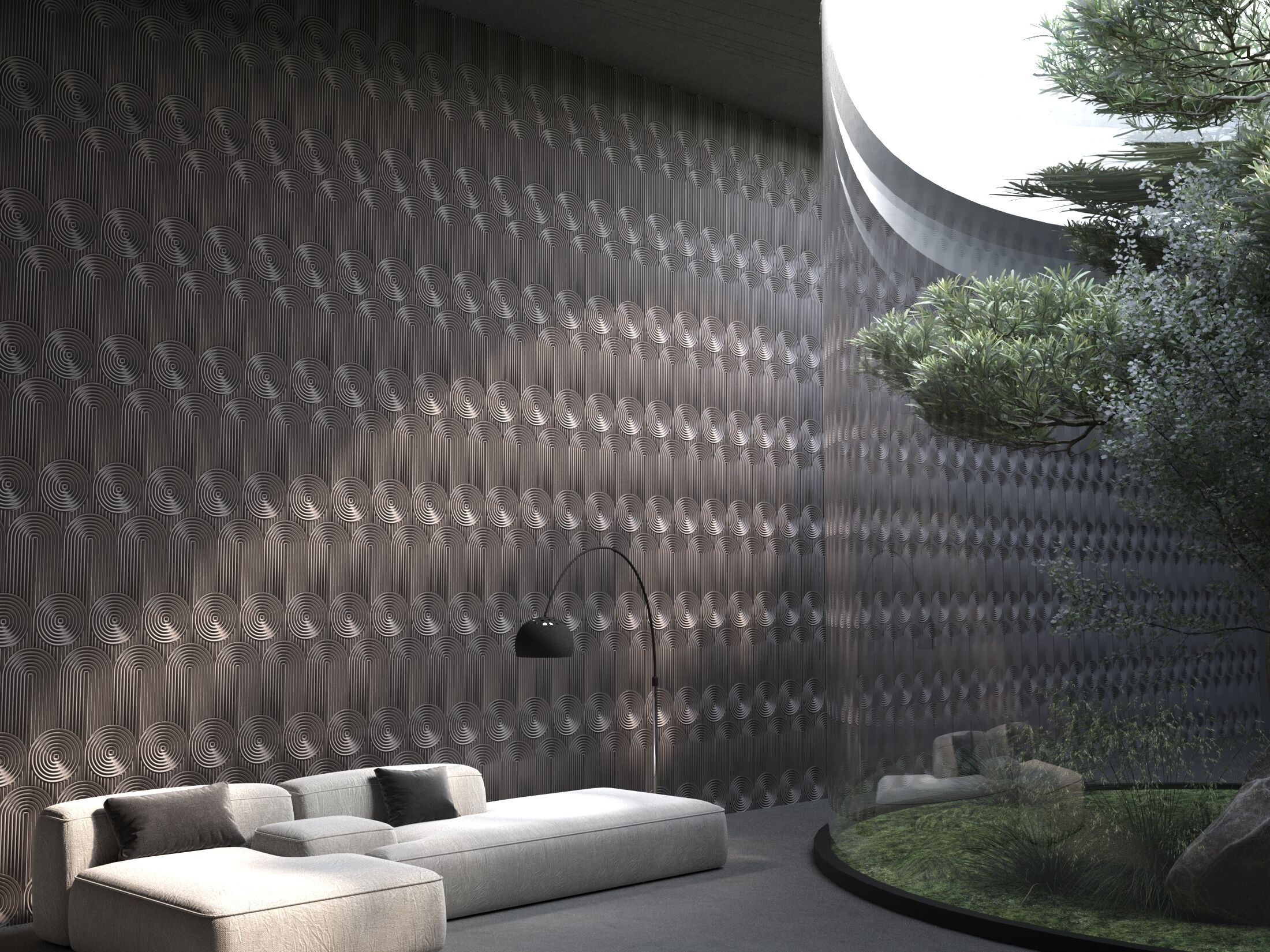 Трехмерное гипсовое покрытие WallDeco дизайн ARCH-00028382