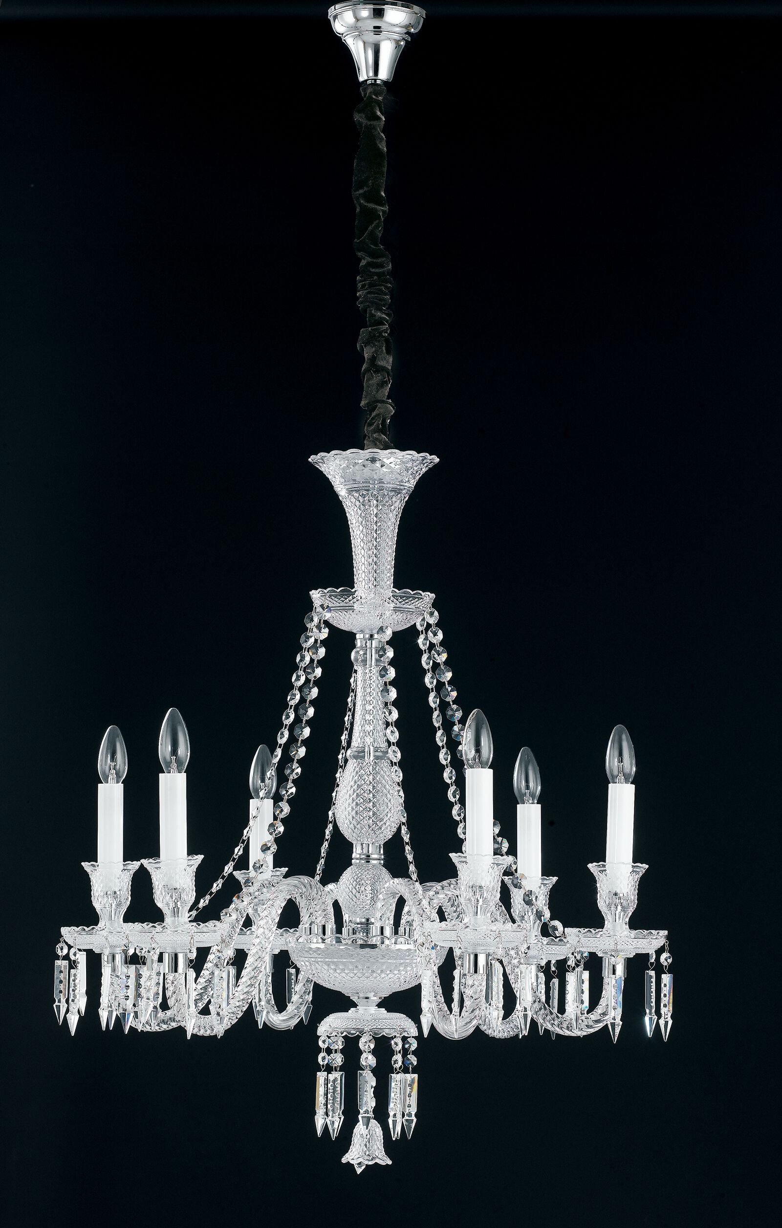 Стеклянная люстра с кристаллами Fan Europe Lighting окружающий свет дизайн ARCH-00023234 - Вид №1