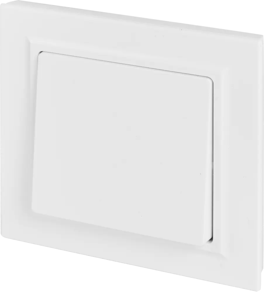 Выключатель IEK Brite одноклавишный скрытого монтажа в белом матовом исполнении 87761705