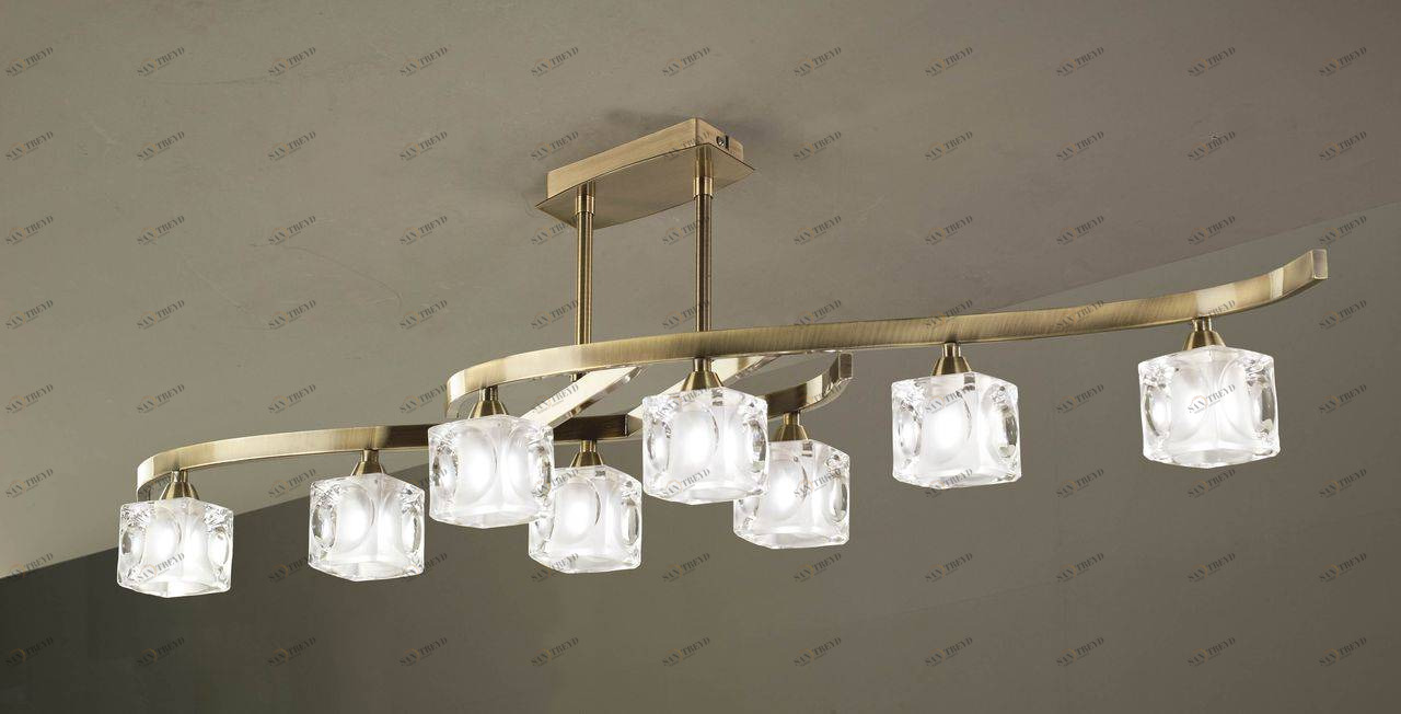 Потолочная люстра Mantra Cuadrax 0991 MANTRA ДИЗАЙНЕРСКИЕ, CUADRAX BRONZE 058189 Бронза 