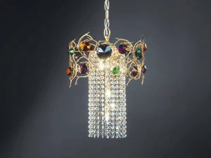 Serip Галогенный подвесной светильник с кристаллами Diamond Ct 3249/4