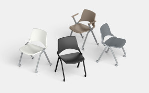 Полипропиленовый стул для конференций с подлокотниками