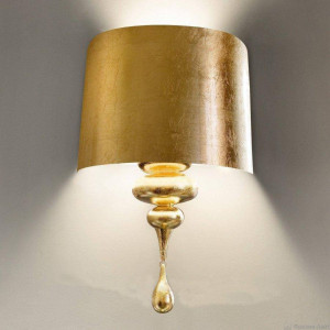 Masiero Eva A1M F-01 GOLD LEAF бра