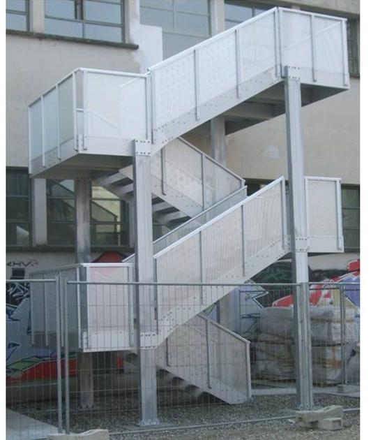 ALUSCALAE Лестница пожарная алюминиевая на самонесущей конструкции sun-id-1436171 - Вид №1