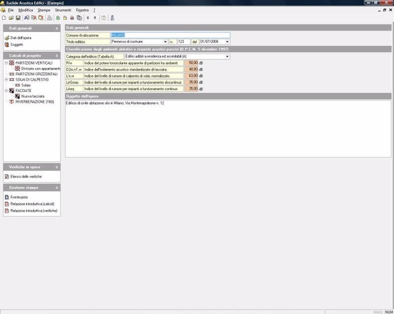 GEO NETWORK Звукоизоляция здания (dpcm 5 12 1997) Edilizia sun-id-1401545 - Вид №1