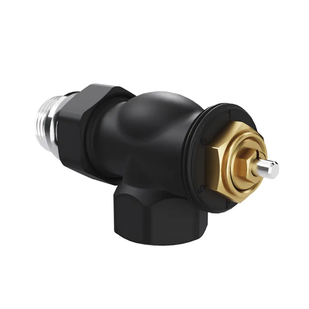 Термостатический комплект для радиатора осевой Royal Thermo Design 1/2" латунь цвет черный 89423322 STLM-2139043  - Вид №2