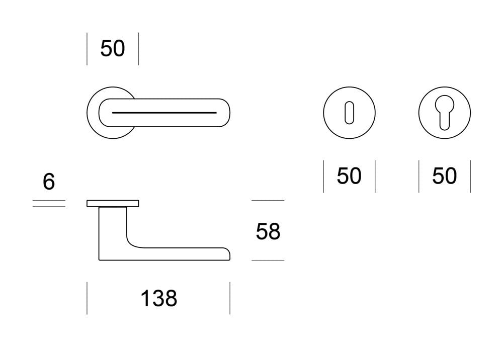 Латунная ручка на розетке Ento Sakura ARCH-00023835 - Вид №6