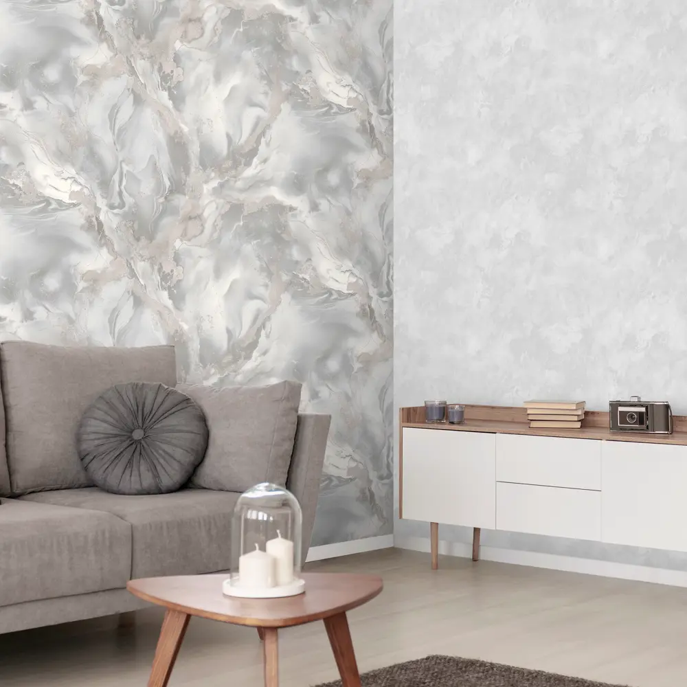 Victoria Stenova Odyssey - Флизелиновые обои серого оттенка для стильного интерьера 89374621 STLM-0829719 - Вид №3