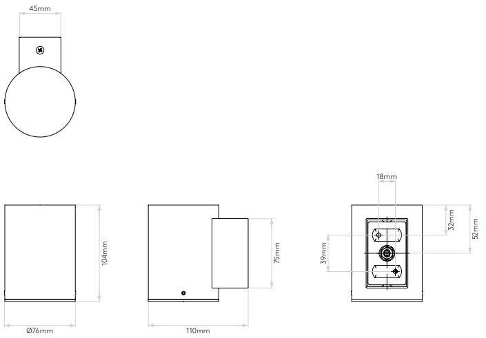 Astro Lighting Бра для наружного освещения прямого света из нержавеющей стали  1059006  - Вид №4