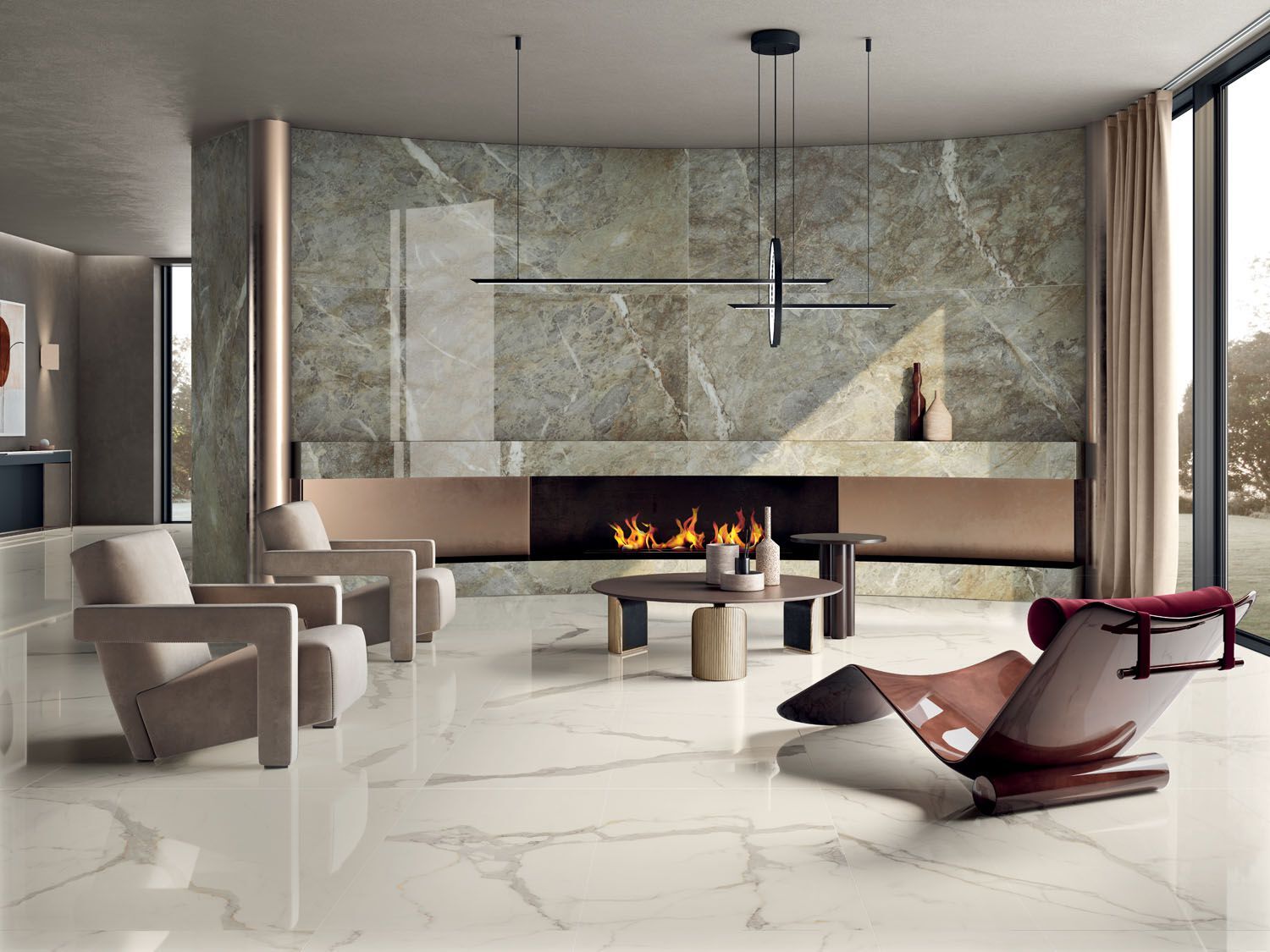 Керамогранит / напольное покрытие из ламинированного керамогранита с мраморным эффектом COTTO D'ESTE Starlight ARCH-00033515 - Вид №5