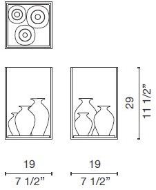 Cappellini Керамическая ваза  Po_1408  - Вид №3