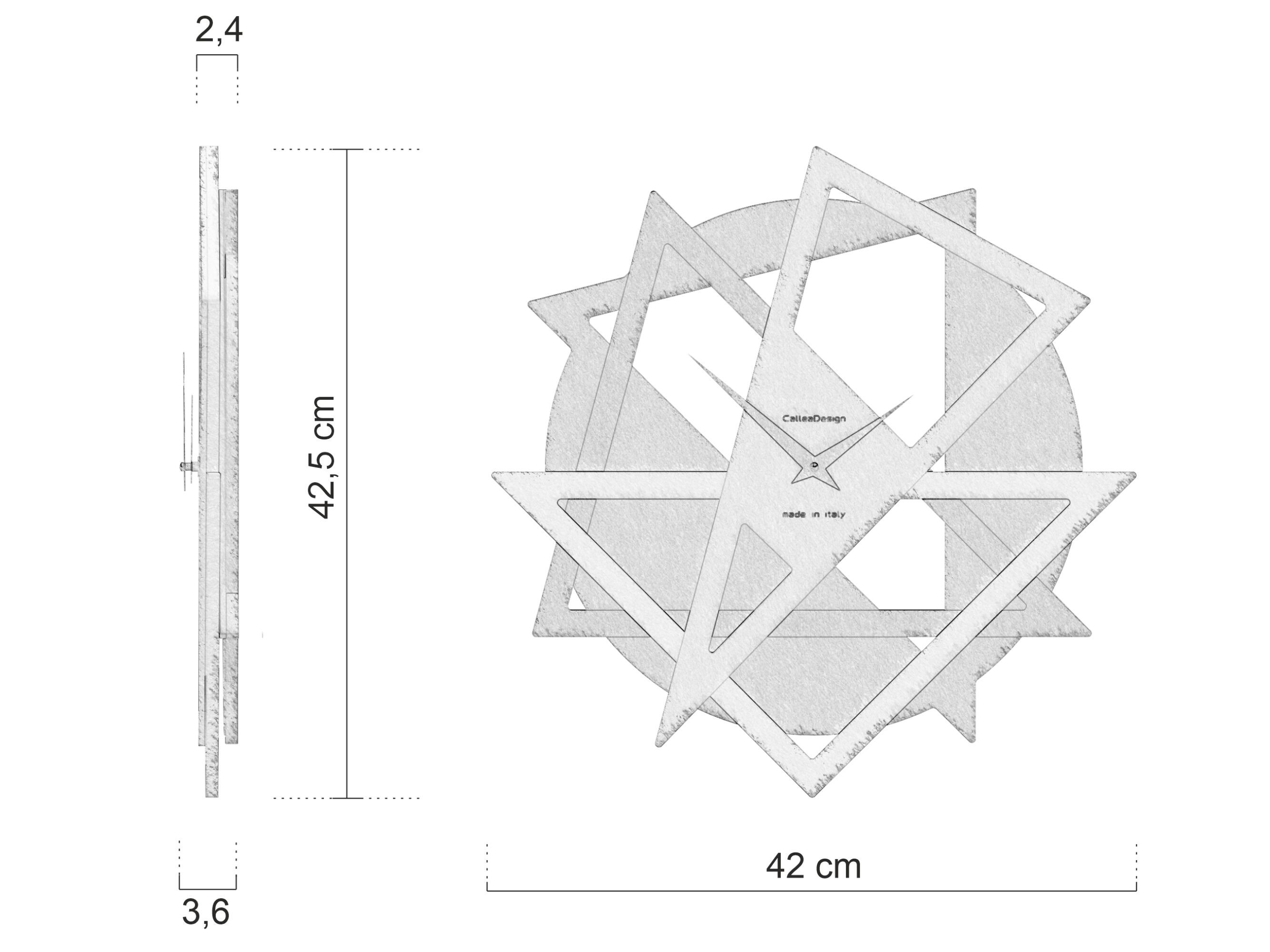 Настенные часы MDF CalleaDesign GEOLO ARCH-00078839 - Вид №5