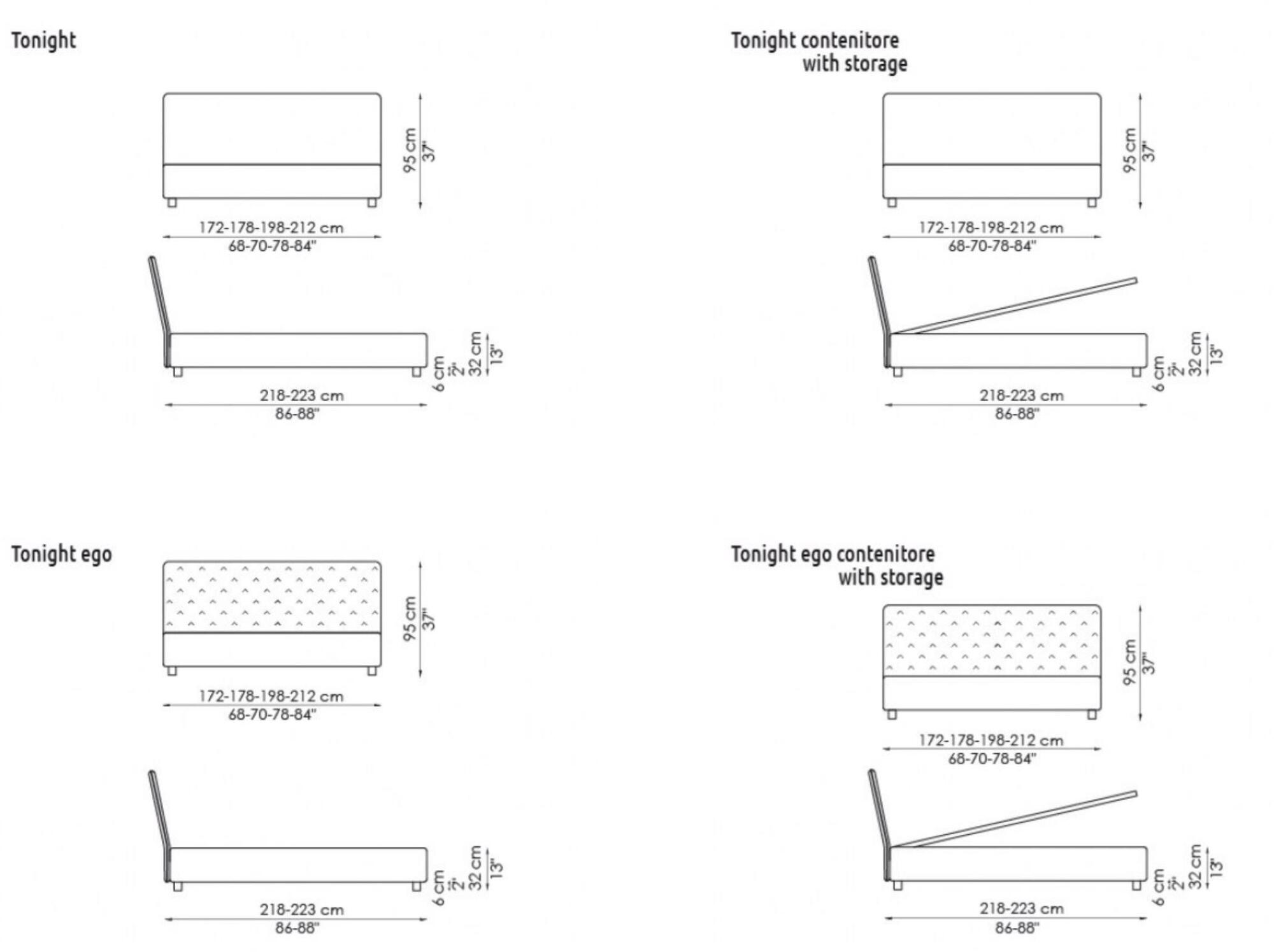 Bonaldo Двуспальная кровать со съемным чехлом из ткани с мягким изголовьем sun-id-1433574 - Вид №4