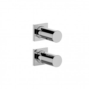 G789B+M587A  Встраиваемый смеситель для душаручки переключатель на 3 потока с поворотной кнопкой впуски 1/2'' Звукоизолированные Fantini Rubinetti MILANO