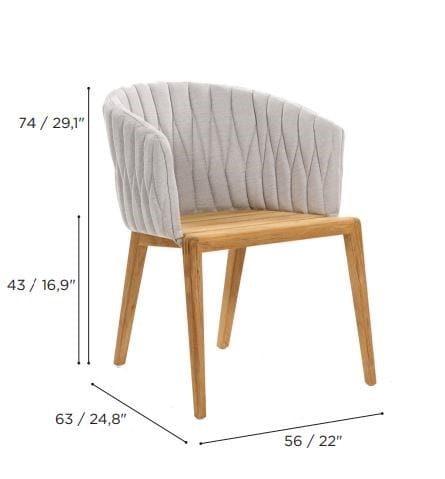 Съемный садовый стул с подлокотниками Royal Botania ARCH-00134418 - Вид №6