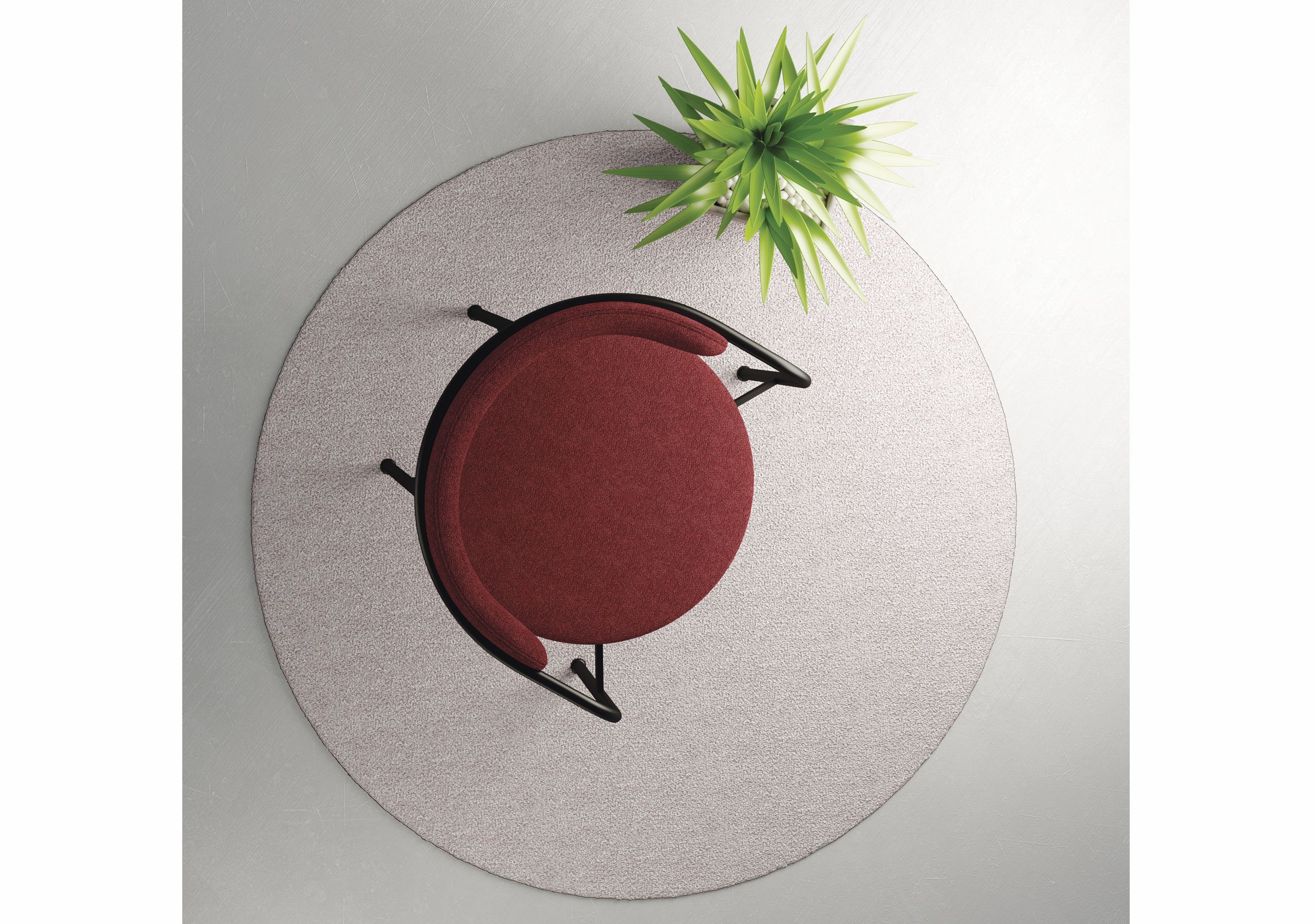 Мягкий тканевый стул с подлокотниками JOB’S Giotto ARCH-00038395 - Вид №3