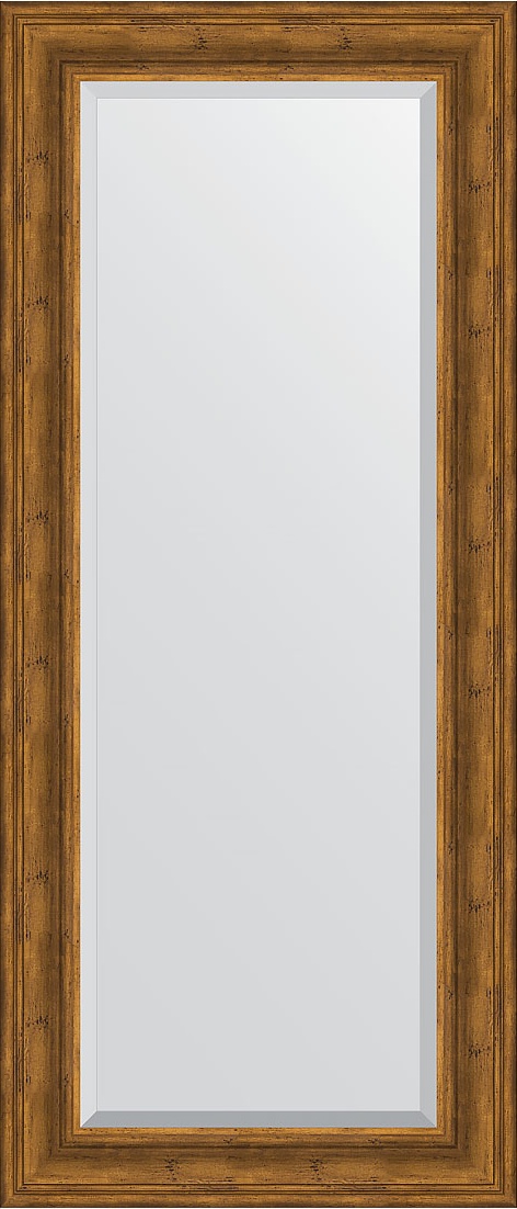 BY 3550 Зеркало с фацетом в багетной раме - травленая бронза 99 mm EVOFORM Exclusive