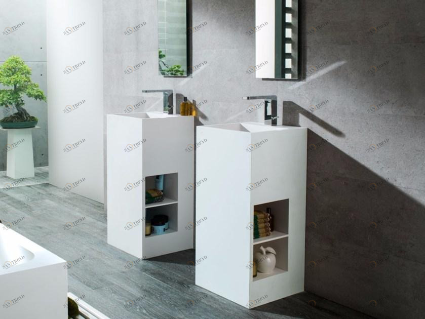 Напольная раковина стоящая овальная KRION Ras sun-id-1445058