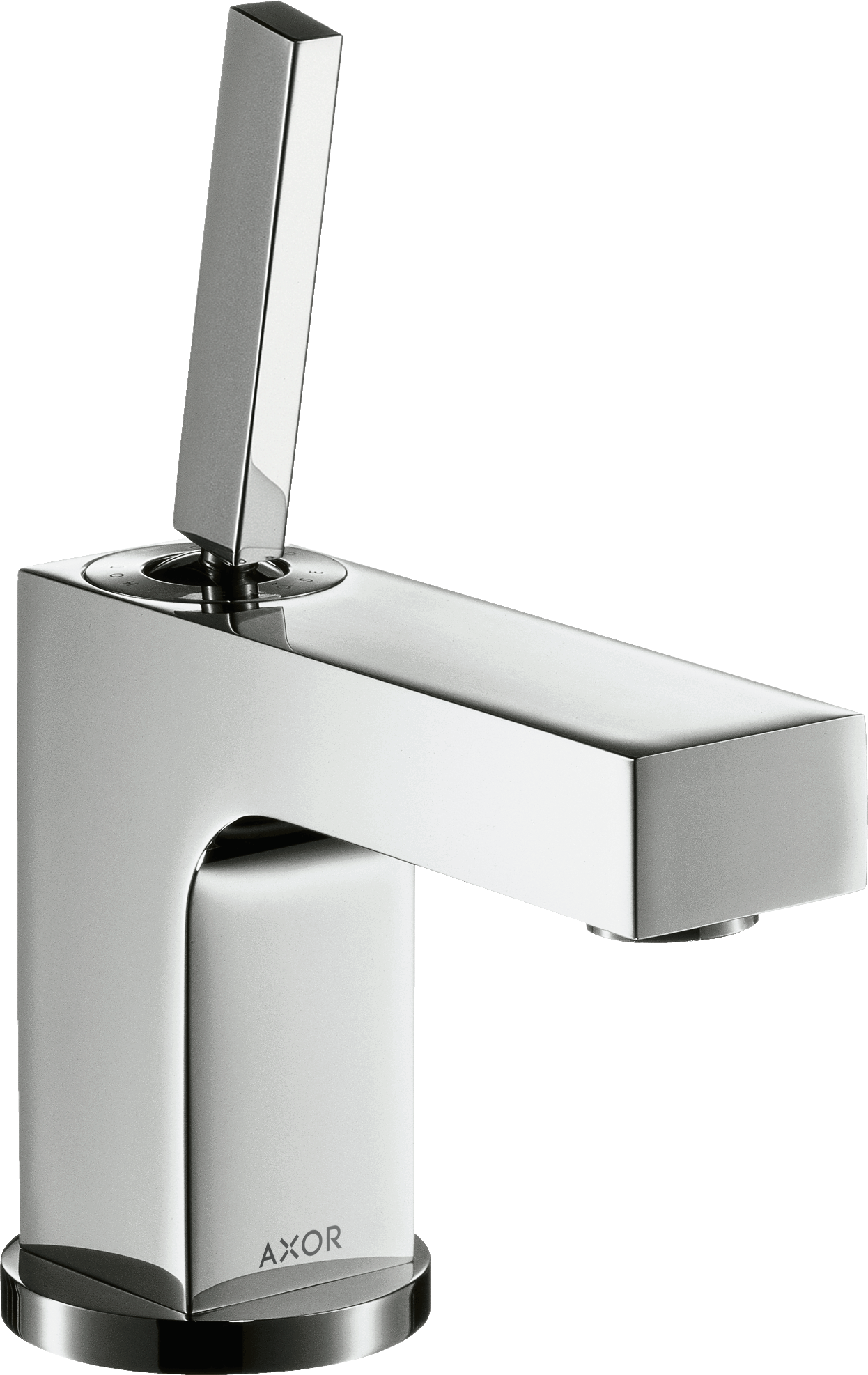 39015000 Смеситель для раковины 80, однорычажный, со стержневой ручкой, для умывальников со сливным гарнитуром AXOR CITTERIO