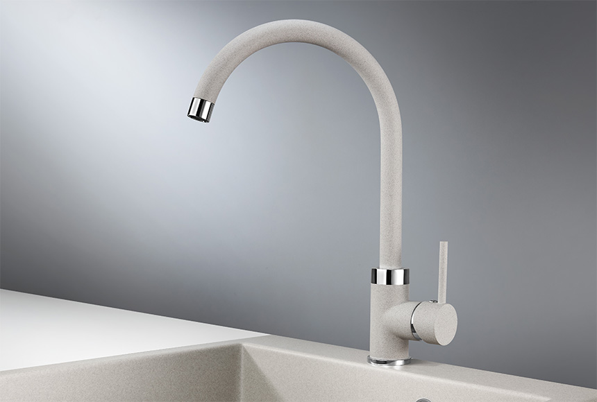 2125, БАЗАЛЬТ, СМЕСИТЕЛЬ КУХОННЫЙ GRANULA 2125-ST38