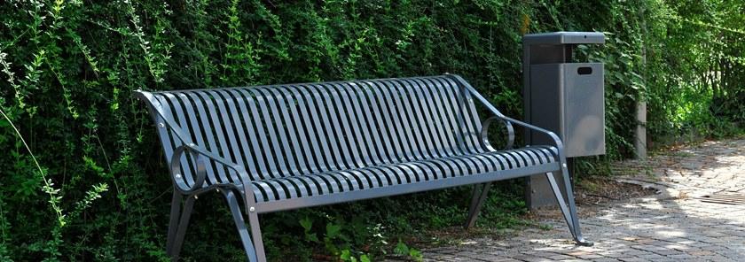 Euroform W Урна металлическая с крышкой и пепельницей  270  - Вид №3