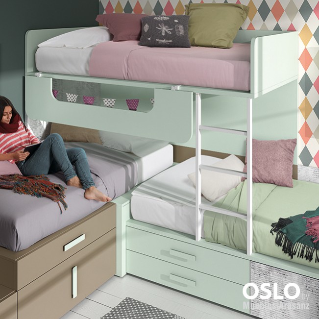 102641 Детская комната с модульной кроватью Ambiente 34 Arasanz Oslo Santreyd - Вид №2