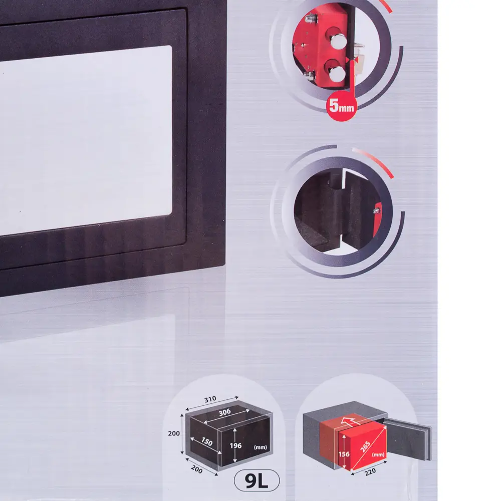 Сейф мебельный Standers N2, ключевой замок, 9 л STLM-2076629 - Вид №5