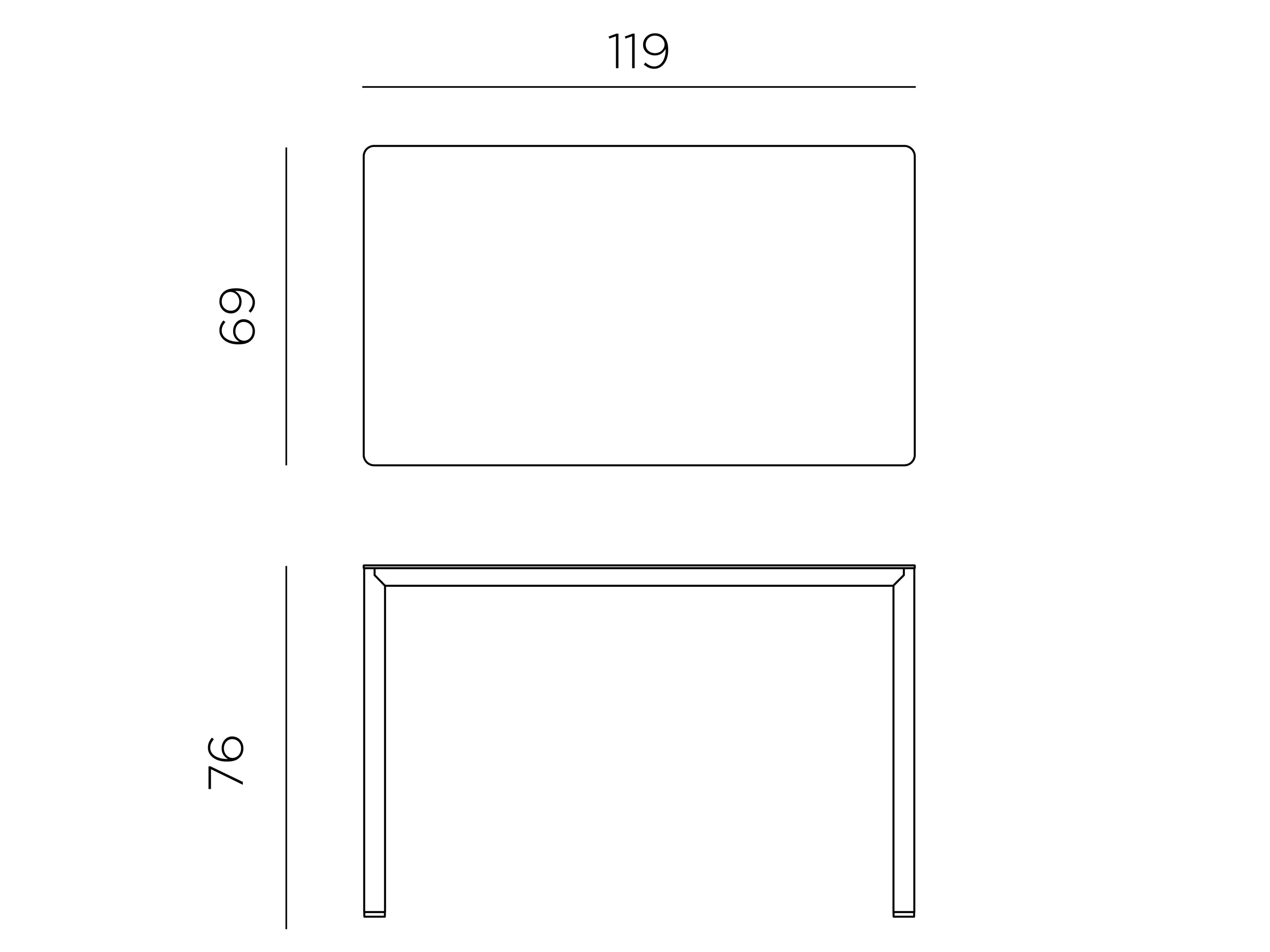 Контрактный стол и прямоугольный сад Nardi Piave ARCH-00045338 - Вид №4