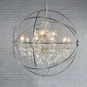 Подвесная люстра Loft IT Crystal Wins Loft1896/15 хром LOFT IT ДИЗАЙНЕРСКИЕ, CRYSTAL WINS, ШАР 118380 Хром