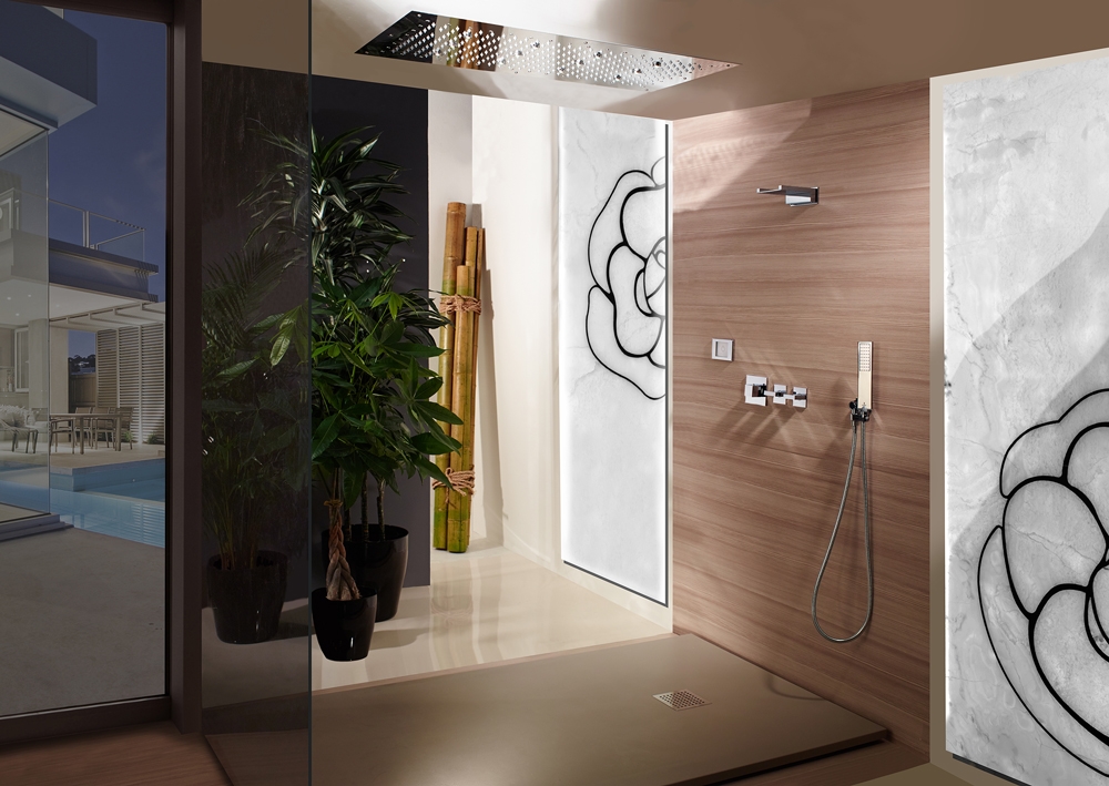 WI0372 Потолочный & настенный душ Dream - XL - RGB CROMOTHERAPY BOSSINI  - Вид №3