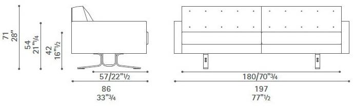 Poltrona Frau Стеганый диван La collezione - divani e poltrone sun-id-1437694 - Вид №3