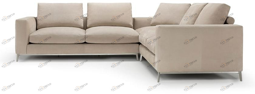 AMURA 5-местный угловой диван в коже Dorsey Am023.022+051