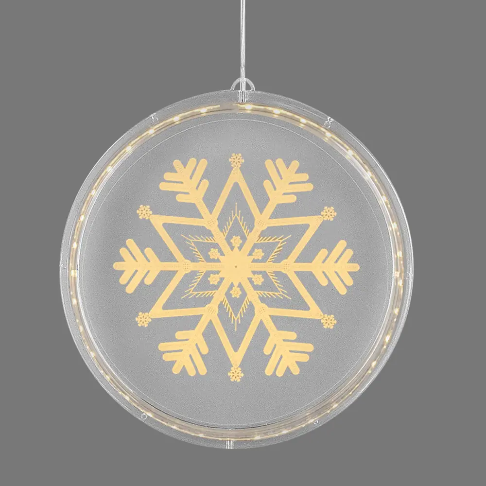 Светильник автономный "Snowflake 3D round" на батарейках, ? 22 см 82906431 STLM-2212576 RITTER 