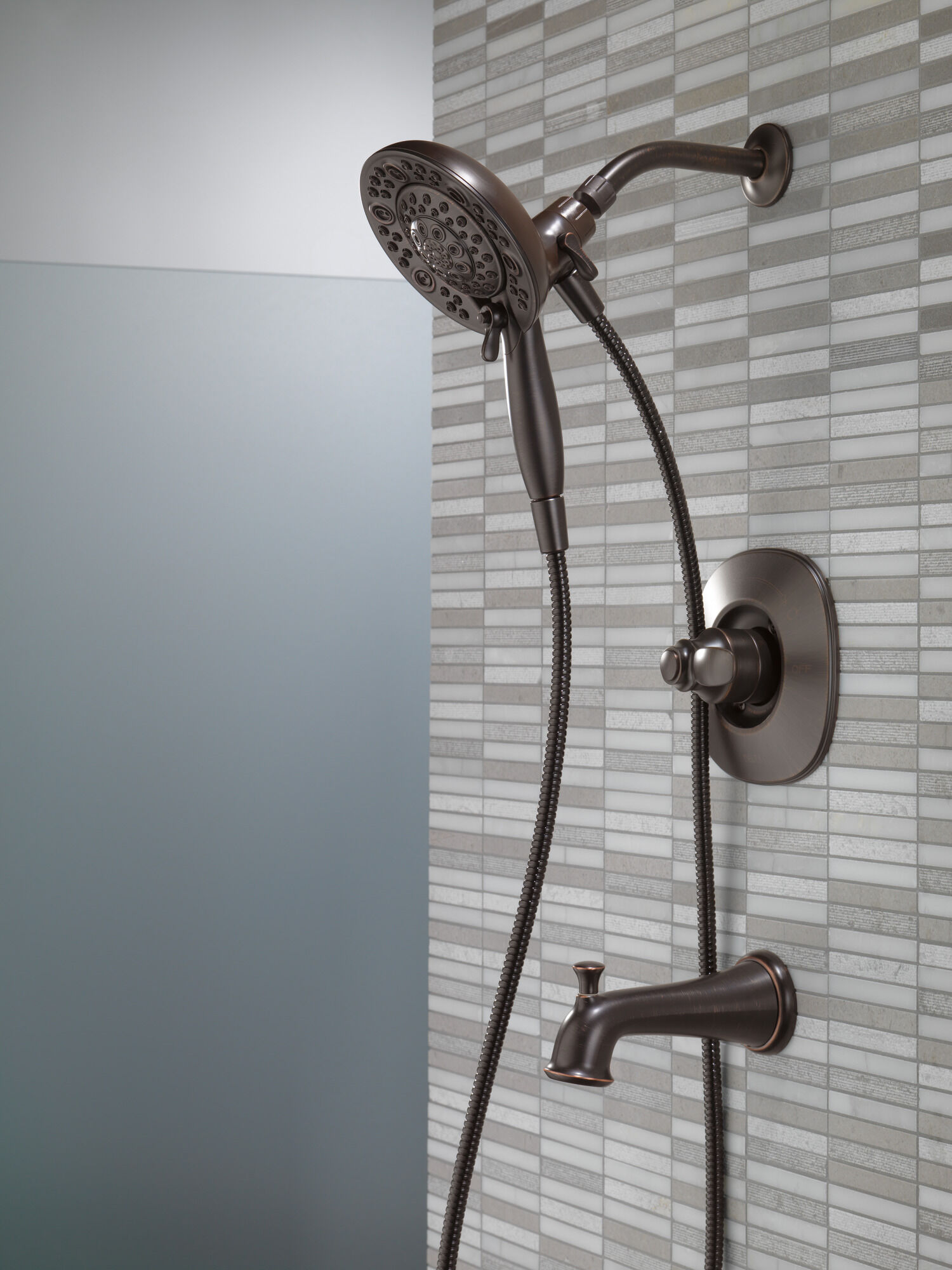 144710-RB-I20 Ванна и душ Monitor® серии 14 с In2ition® Delta Faucet Nura Венецианская бронза - Вид №14