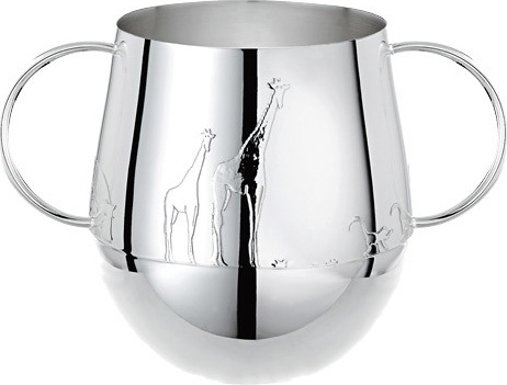 10553915 Christofle Кружка с двумя ручками "Саванна" (посереб.) Посеребрение 